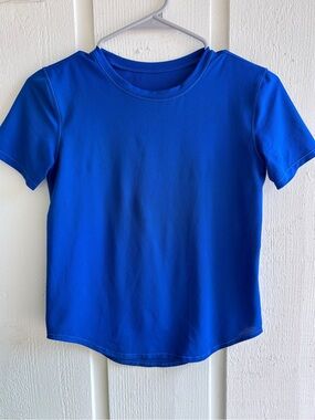 lululemon athletica Short Sleeve Tee in Bright Blue